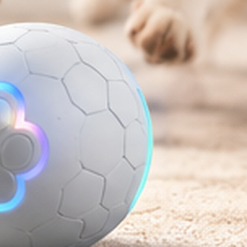 Smart interactive pet ball with LED light